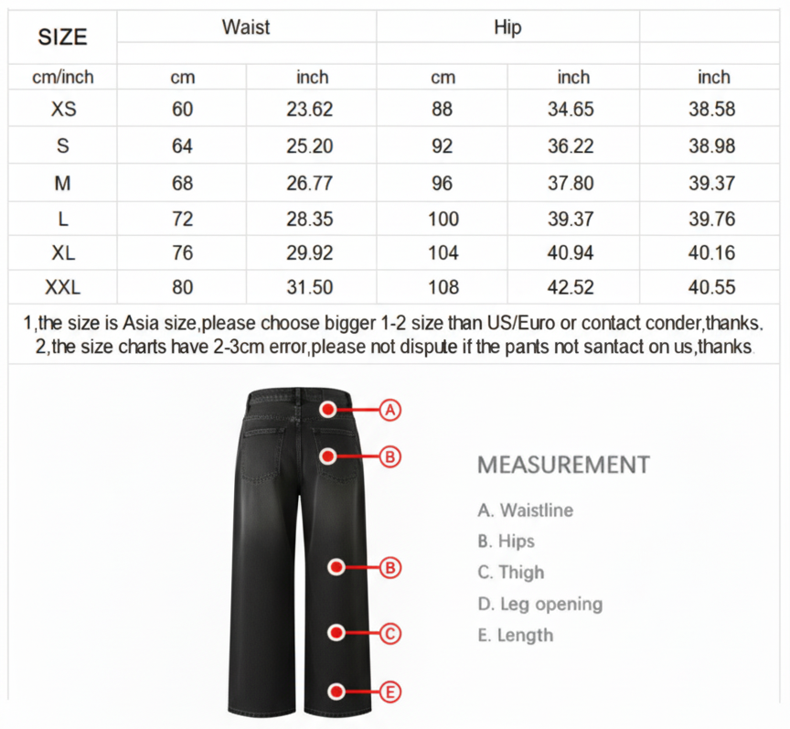 K-Stride Retro Wide-Leg Y2K Jeans