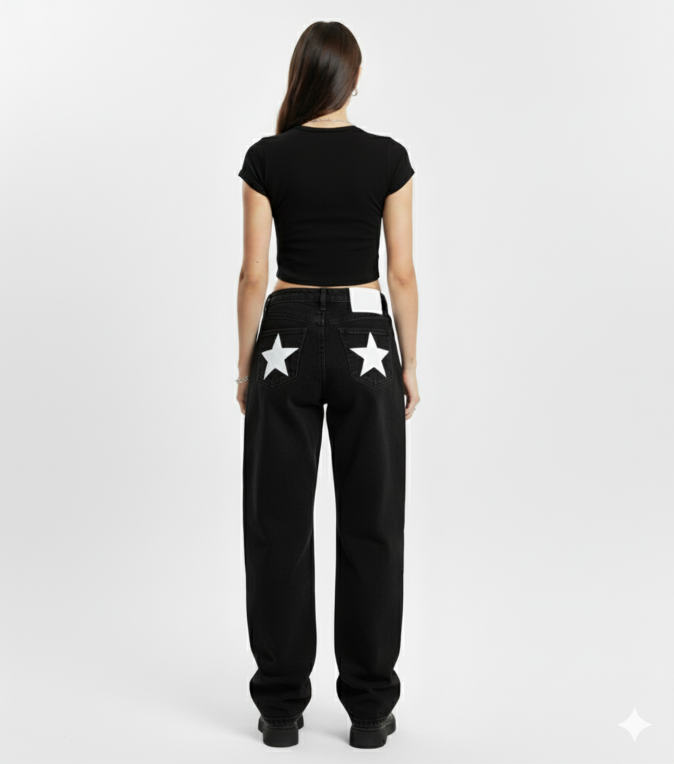 K-Stride “Starlite” High-Waisted Jeans