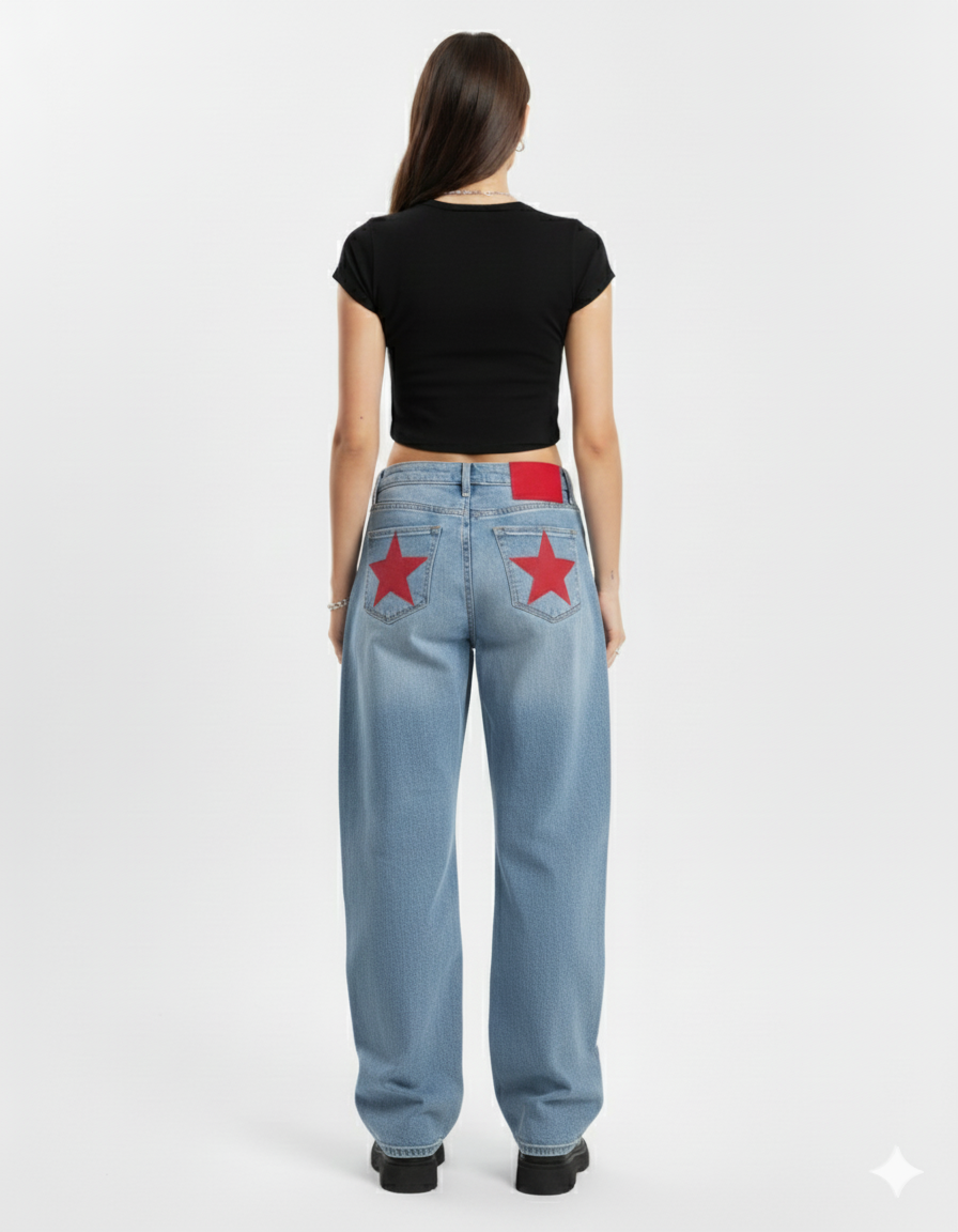 K-Stride “Starlite” High-Waisted Jeans