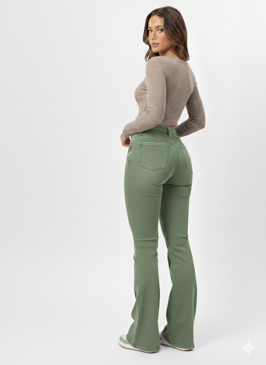Lift & Curve Bootcut High-Waisted Jeans