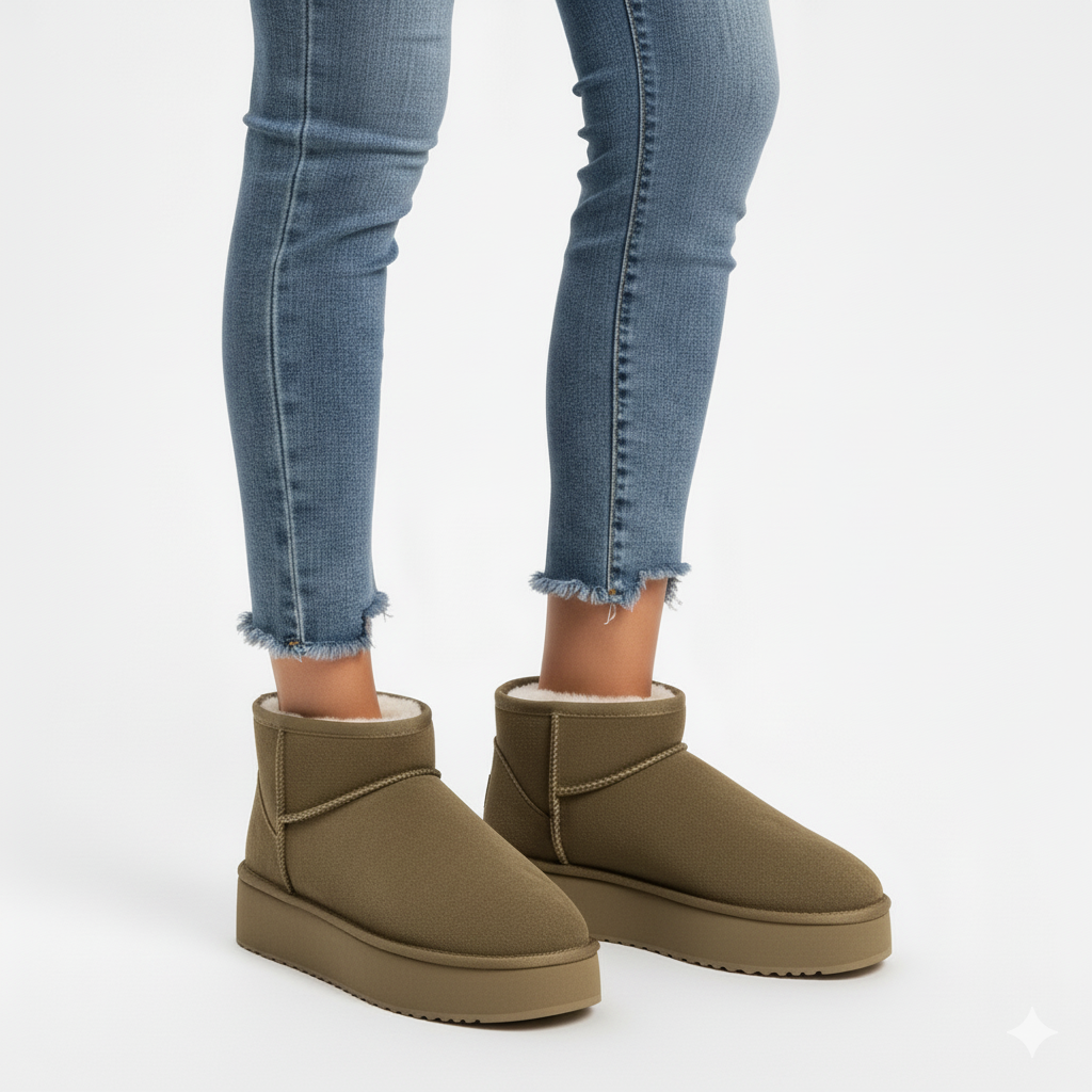 K-Stride Plush Winter Platform Snow Boots