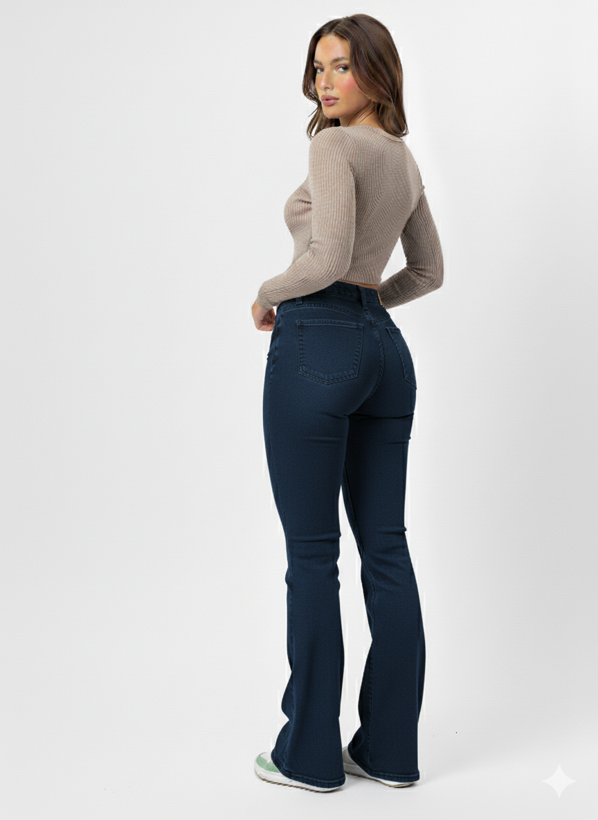 Lift & Curve Bootcut High-Waisted Jeans