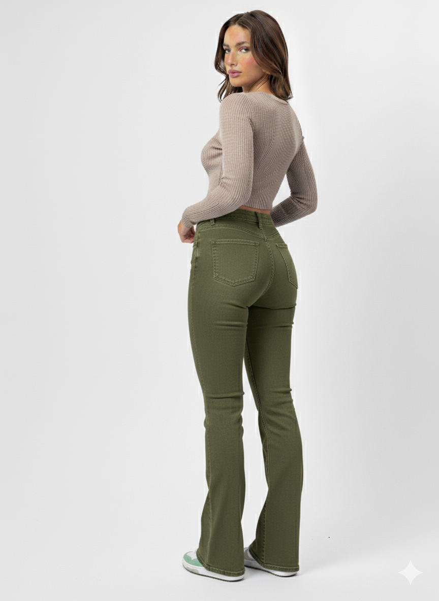 Lift & Curve Bootcut High-Waisted Jeans