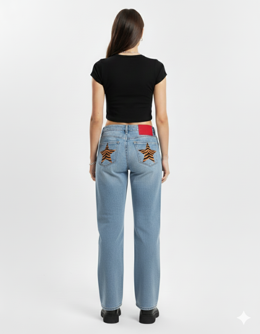 K-Stride “Starlite” High-Waisted Jeans
