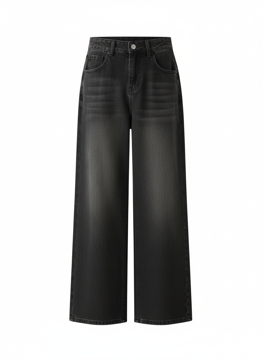 K-Stride Retro Wide-Leg Y2K Jeans