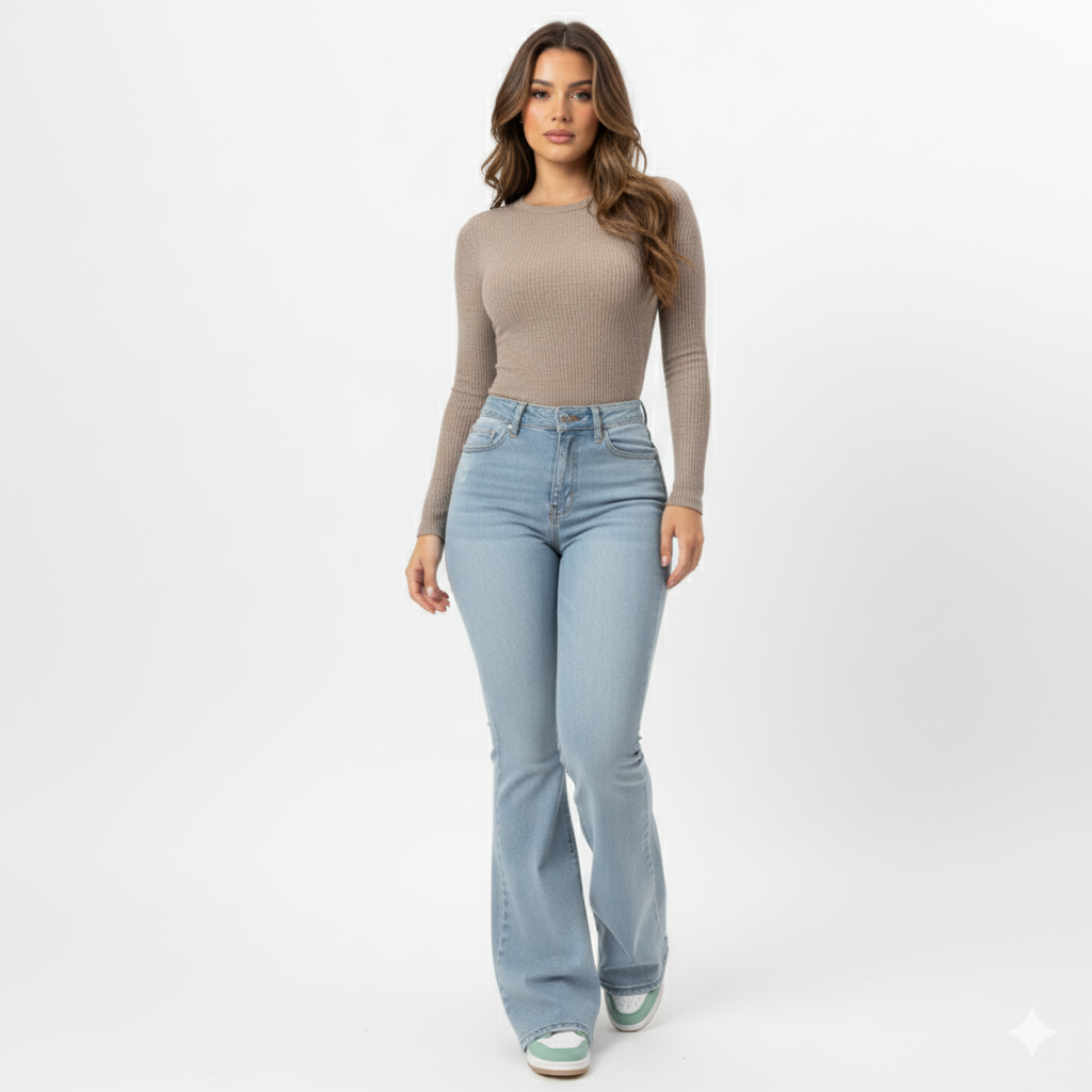 Lift & Curve Bootcut High-Waisted Jeans