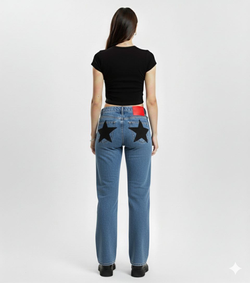 K-Stride “Starlite” High-Waisted Jeans