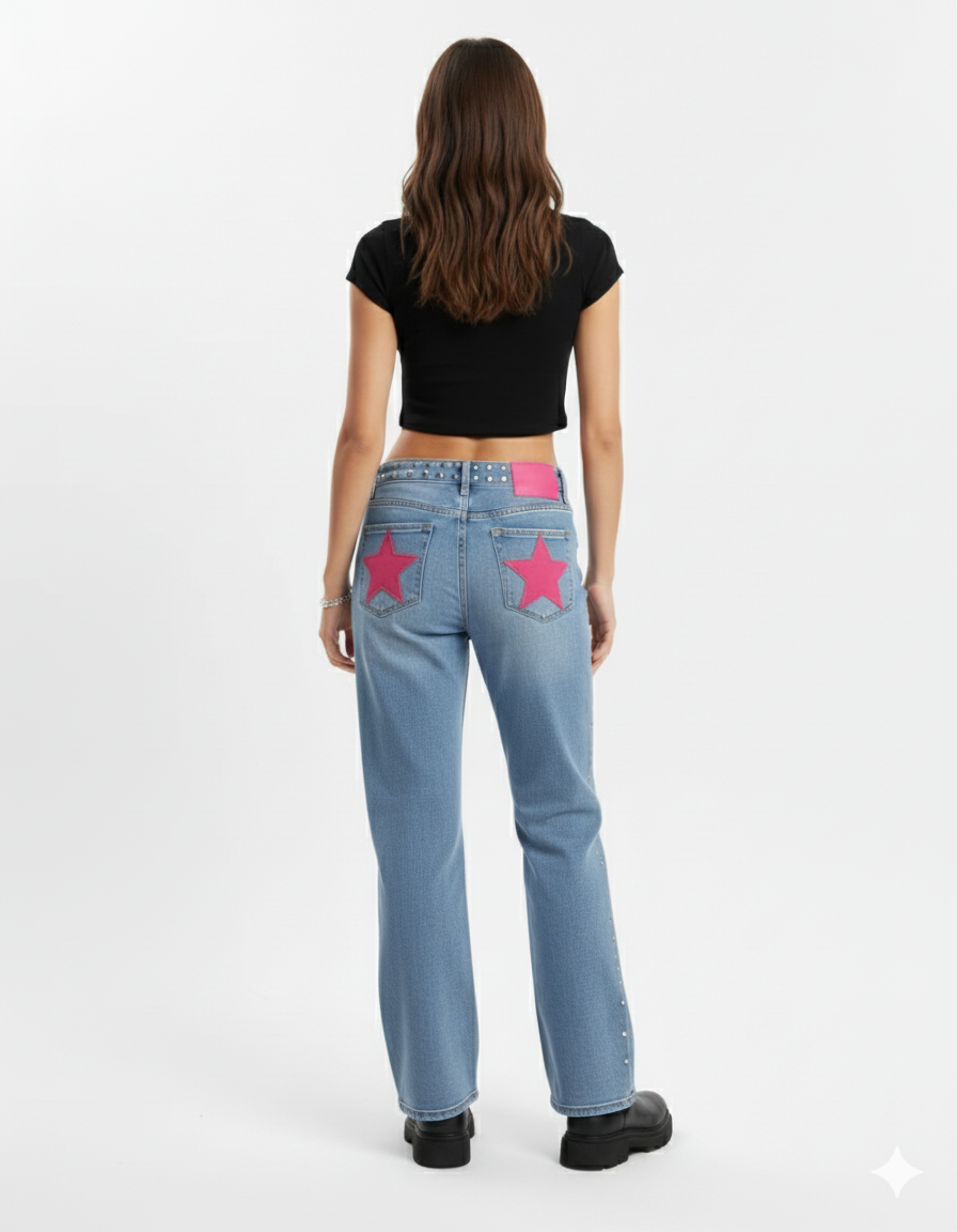 K-Stride “Starlite” High-Waisted Jeans