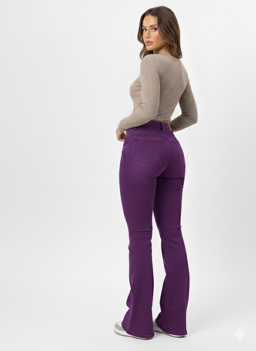 Lift & Curve Bootcut High-Waisted Jeans