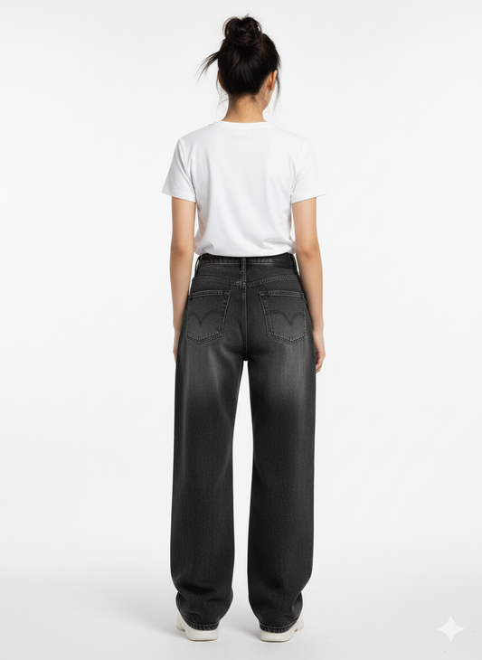 K-Stride Retro Wide-Leg Y2K Jeans