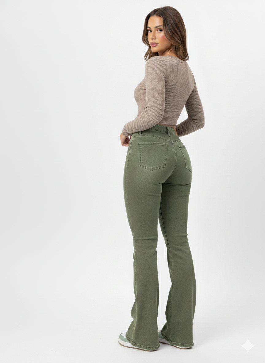 Lift & Curve Bootcut High-Waisted Jeans